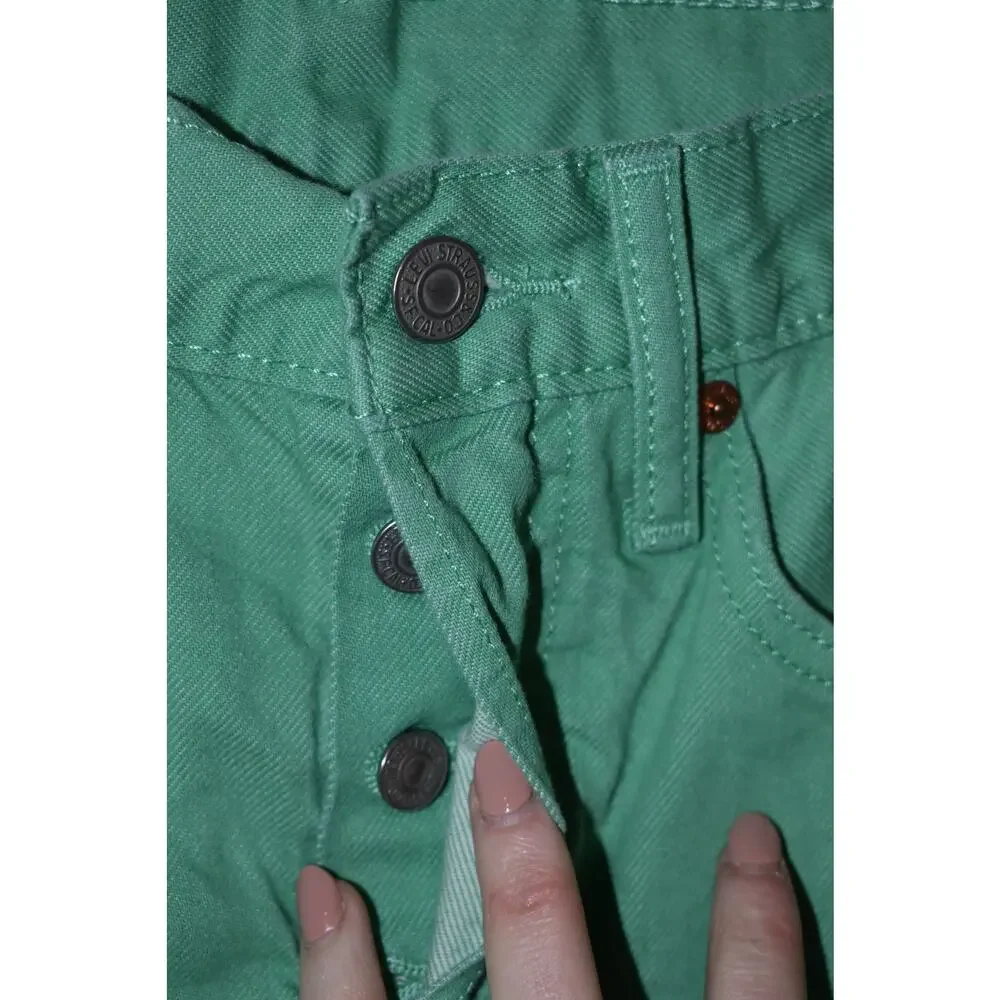 Levi's 501 Original Shorts Mint Green Size 26